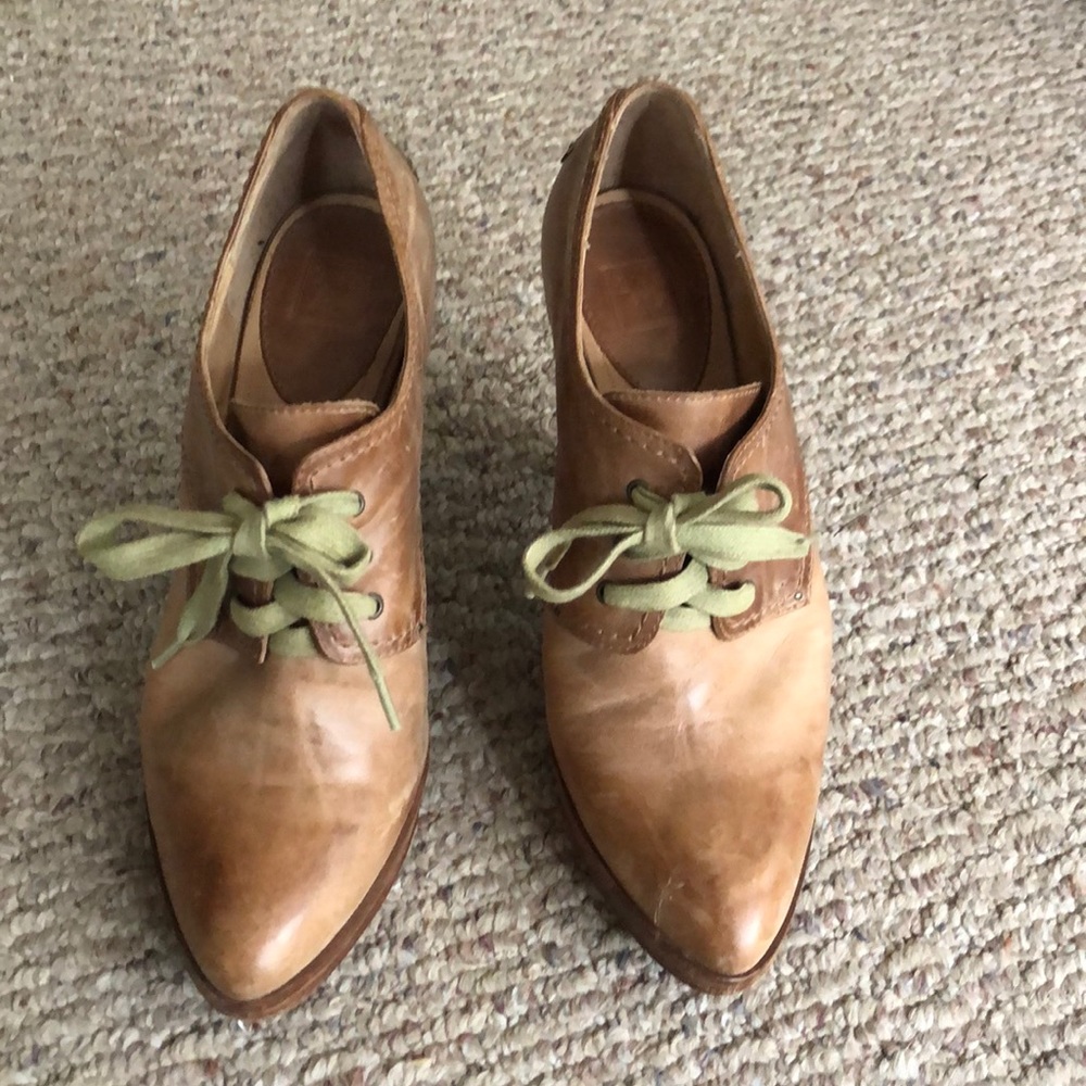 Frye menswear inspired platform heels
